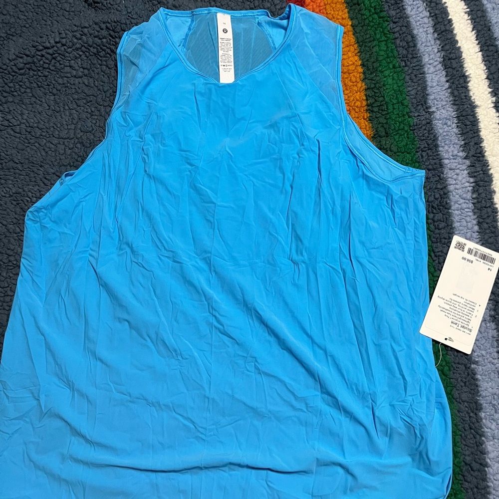 lululemon athletica Bright Blue Lightweight ‘Sculpt’ Tank Top